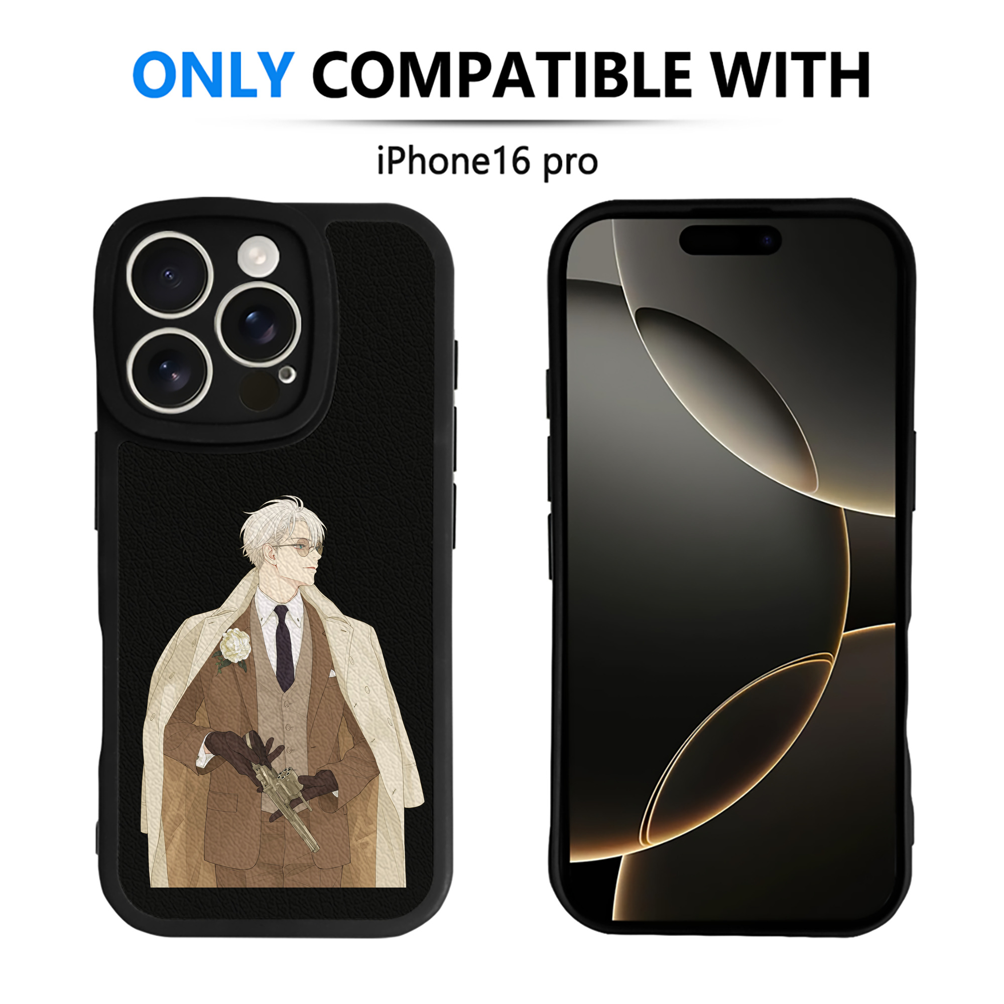 （画像用） 呪術廻戦 Jujutsu Kaisen 【iPhone 16シリーズ対応】シリコンスマホケース（レザー調） 材質：シリコン